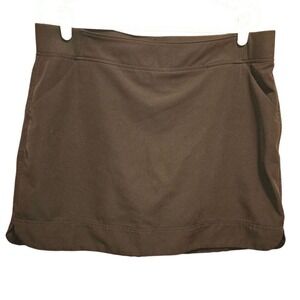 SKORT Classic Black skort size large Elastic waistband POCKETS!